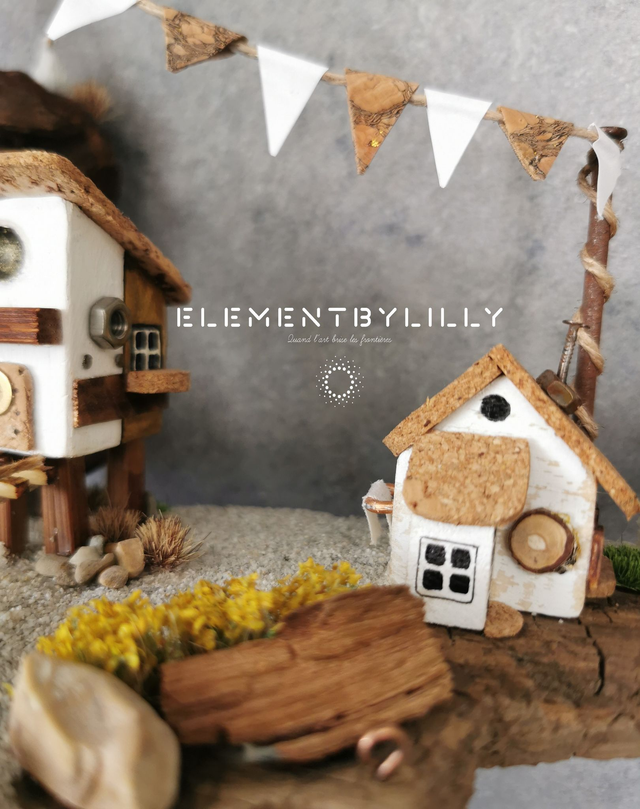 Village de pêcheurs en bois flotté