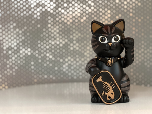 CYBERNEKO 'Mystic Black' - Designer Toy by Henry Chebaane