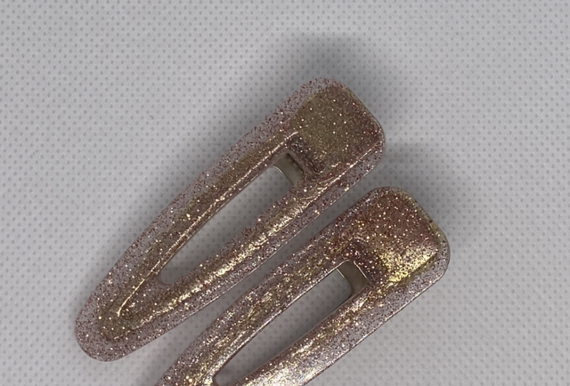 Light pink hair slide, set of 2