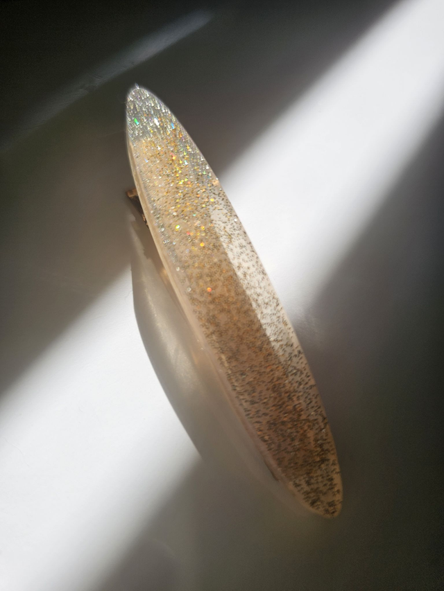 BARRETTE OR FINES PAILLETTES