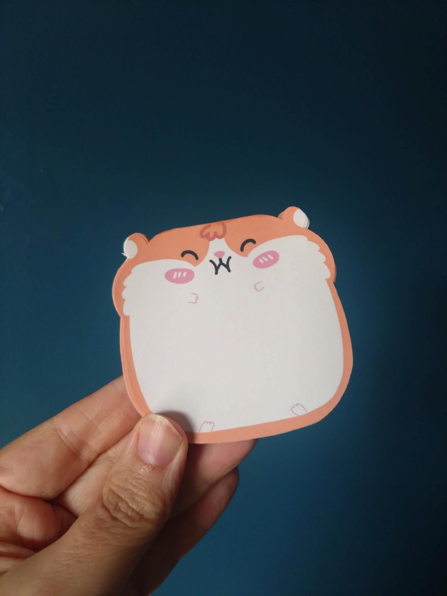 Hamster magnetic mini memo pad novelty stationery 