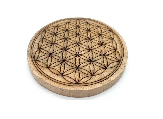 Dessous de Table Bois Fleur de Vie