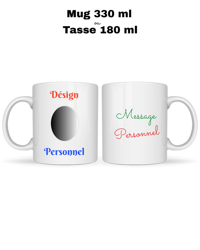 Mug sur mesure personnalisé