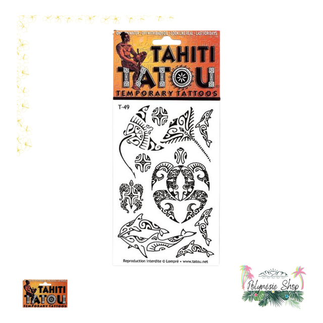 Tattoo animaux T49 motifs marquisiens