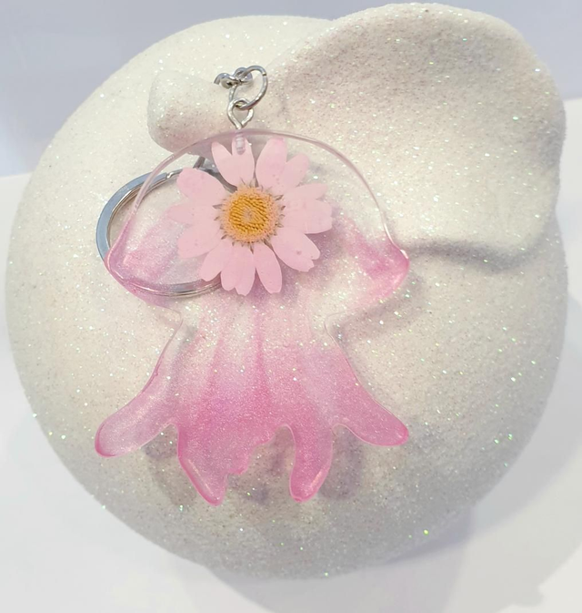 Jellyfish Keyring 
