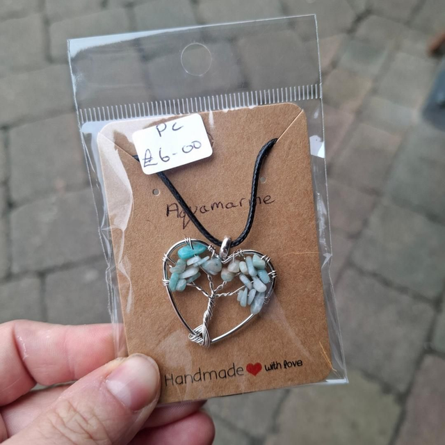 Heart Crystal Tree Necklace