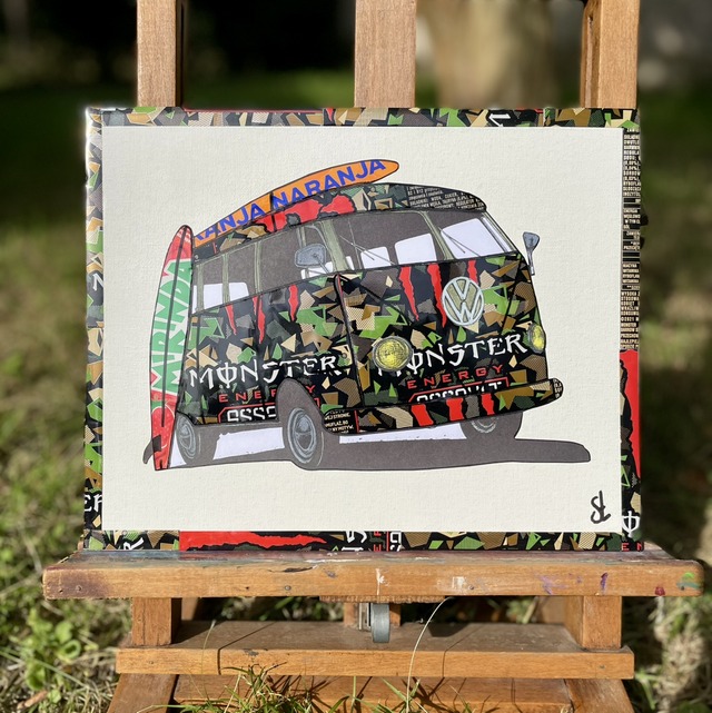 Tableau Combi van vintage 