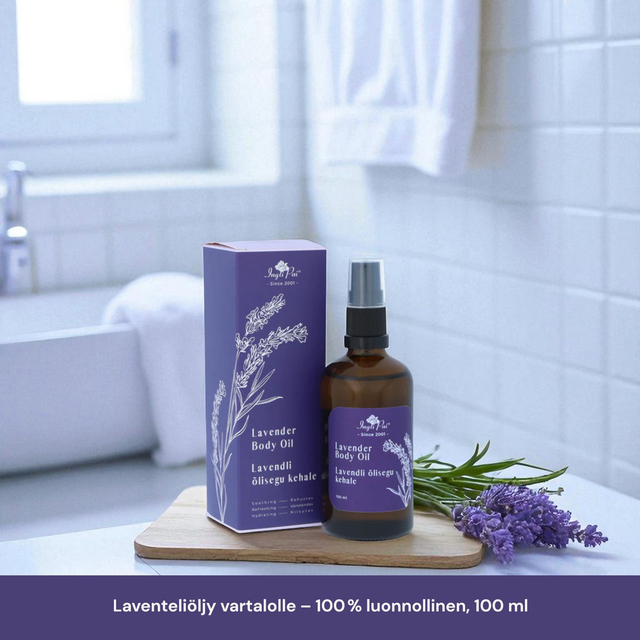 Laventeliöljy vartalolle – 100 % luonnollinen, 100 ml