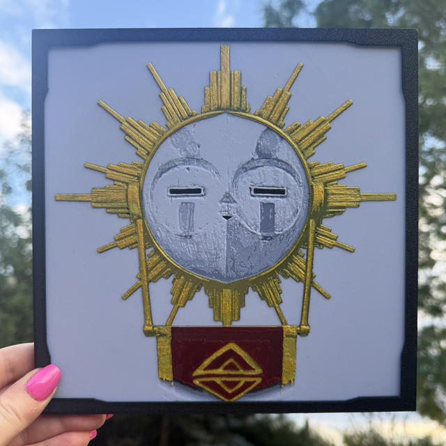 Clair Obscur Expedition 33 Mask HueForge 3D Printed Wall Art