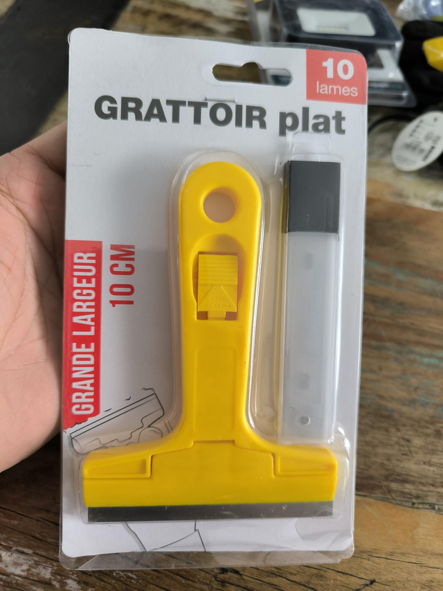 GRATTOIR PLAT GRANDE LARGEUR 10 LAMES