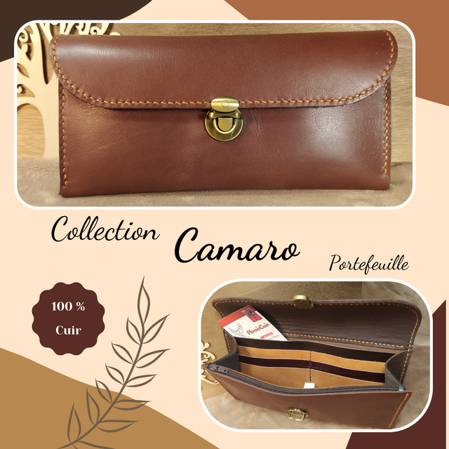 CAMARO portefeuille - Chocolat
