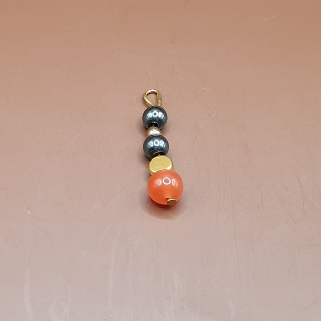 Pendentif Cornaline - hématite