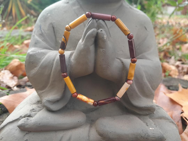 Bracelet tube Jaspe Mokaïte