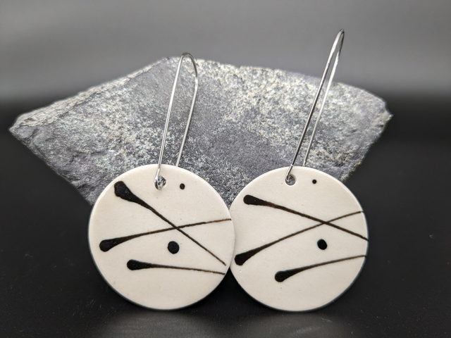 Boucles d'oreilles en céramique