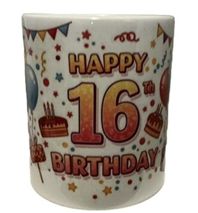 Happy Birthday 16 Mug