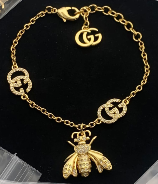 Bracelets GC doré avec strass