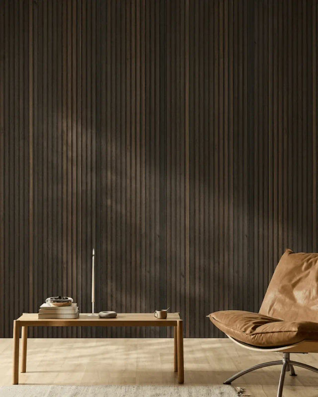 Woodupp Akupanel 240 Chêne Rustique fumé feutre brun bronze (Réf-1047)