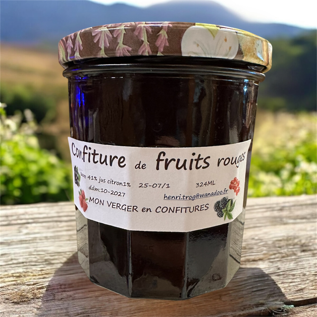 Confiture de fruits rouges - 324ml - Trog