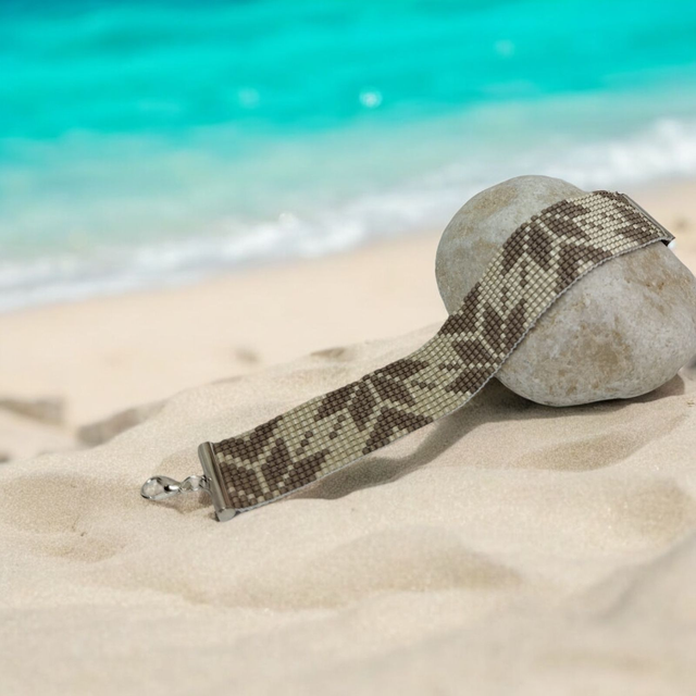 Bracelet taupe et beige