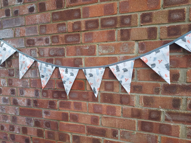 Woodland Wildlife Cotton Bunting, Garland, Wall Hanging