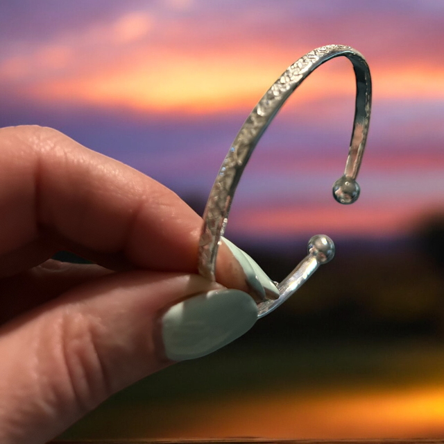 Hammered Torque Bangle