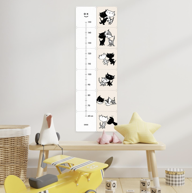 Pim &amp; Pom Ixxi - groeimeter zwart wit