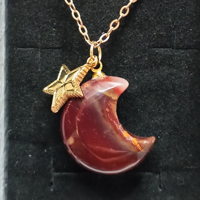 Mookaite Moon Necklace