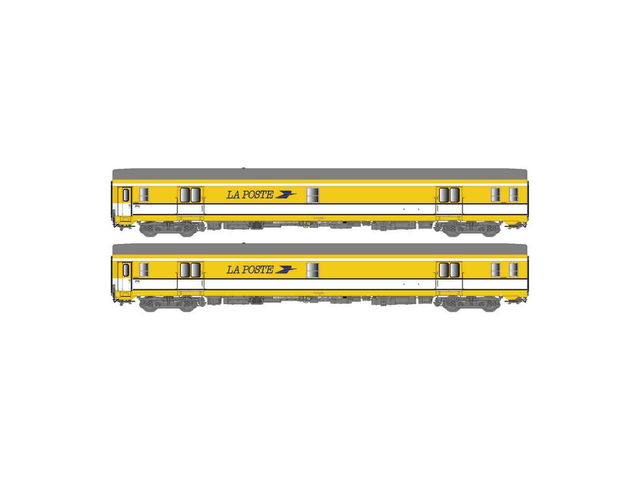 2 voitures postales LS 40445 H0