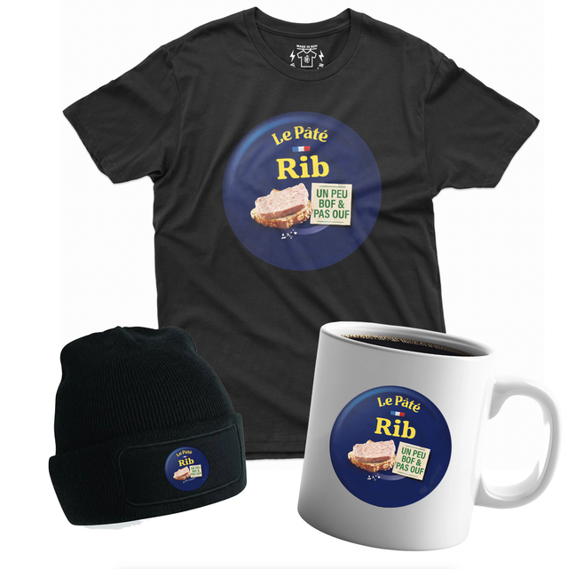 "PATÉ RIB" Tshirt, Sweat, Bonnet, Totebag, Mug