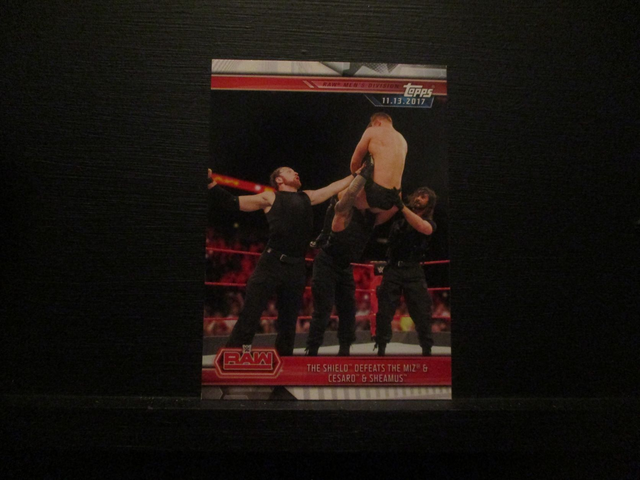 The Shield Defeats The Miz &amp; Cesaro &amp; Sheamus - Champions Original Trading Card #10