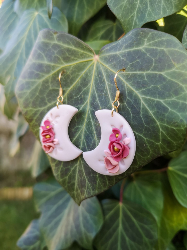  Collection Florale Rosée du Jardin - Boucles d&#039;oreilles Pia 