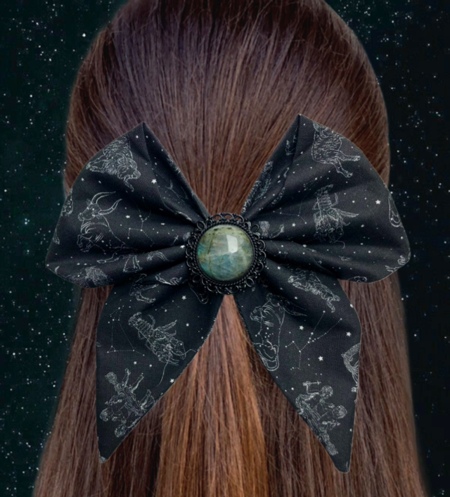 Barrette à cheveux - Zodiaque - Labradorite 