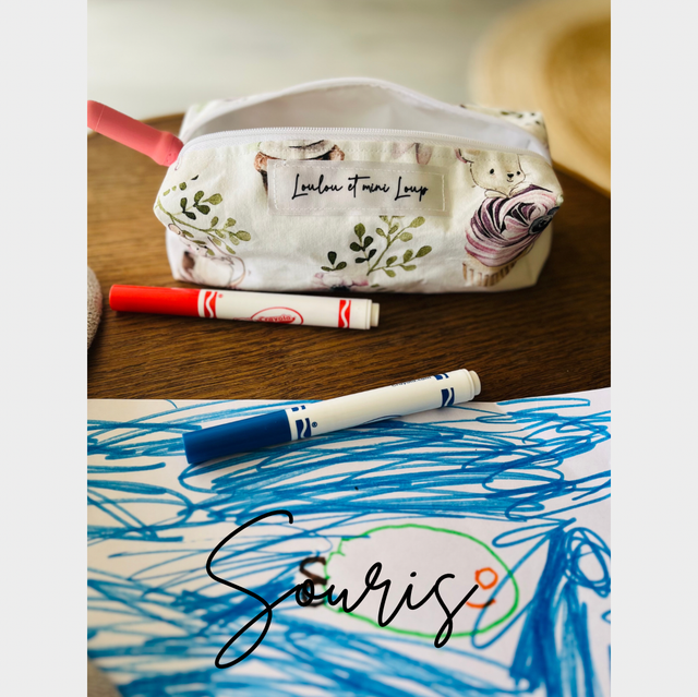 Trousse d'artiste "souris gourmandes"
