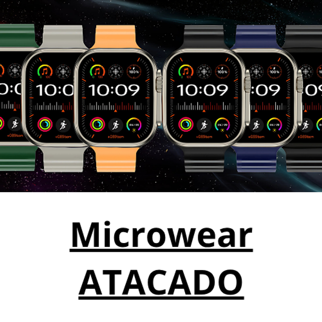 PACOTES 05 SMARTWATCH DA MICROWEAR NO ATACADO