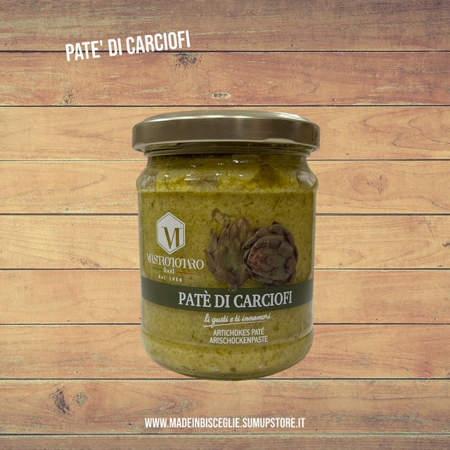 Patè di carciofi - 180gr - Mastrototaro Food