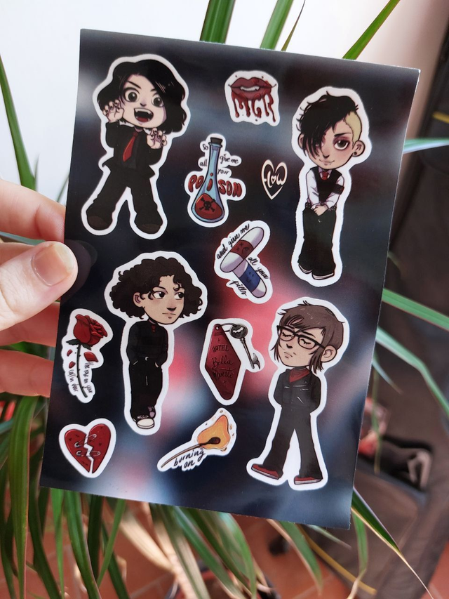 My Chemical Romance Eras sticker sheets