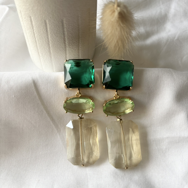 Boucles d'oreilles EMERAUDE