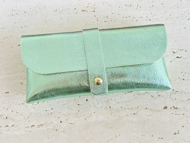 Zonnebrilhoes mint glitter 