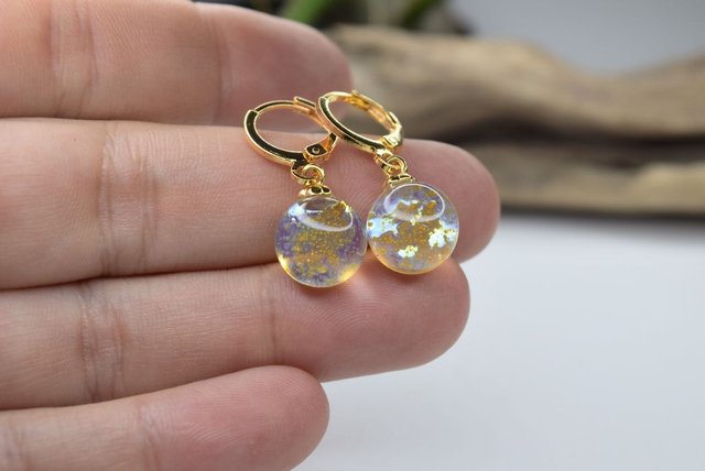 CRÉOLES VOIE LACTÉE TRANSPARENTE MONTURE OR (CVL19)