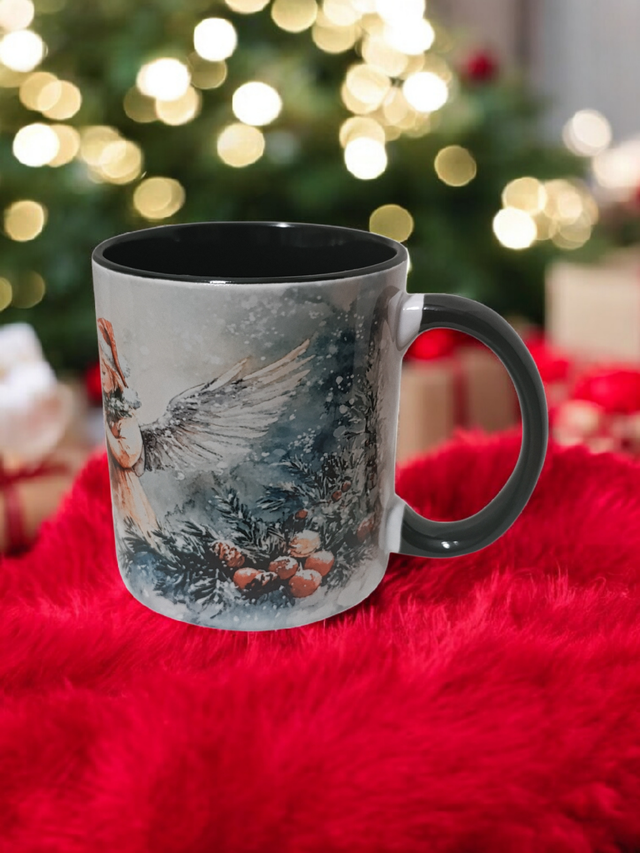 Mug de Noël – Ange Gardien & Sapin Enchanté