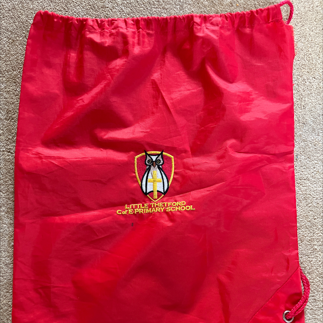 Logo drawstring bag