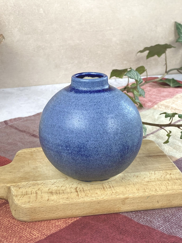 Vase Collection LOLA - Bleu écaille flammé
