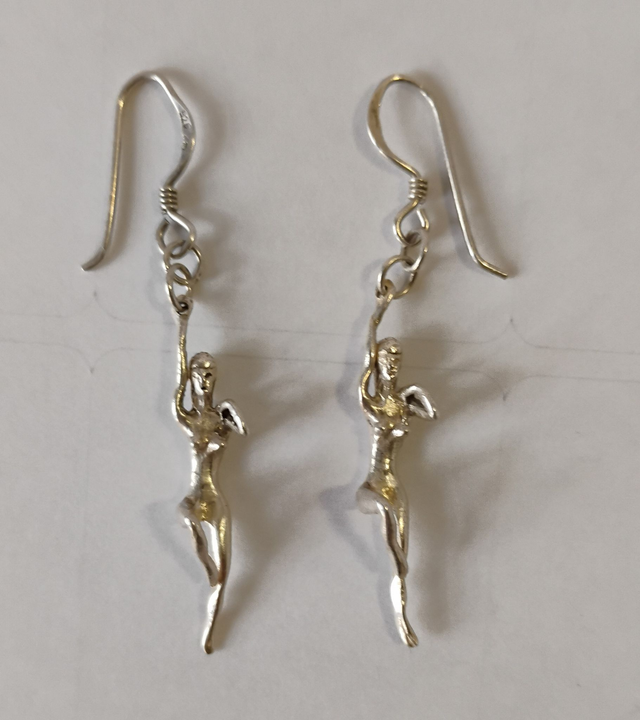 Paire de boucles d'oreilles en argent 925