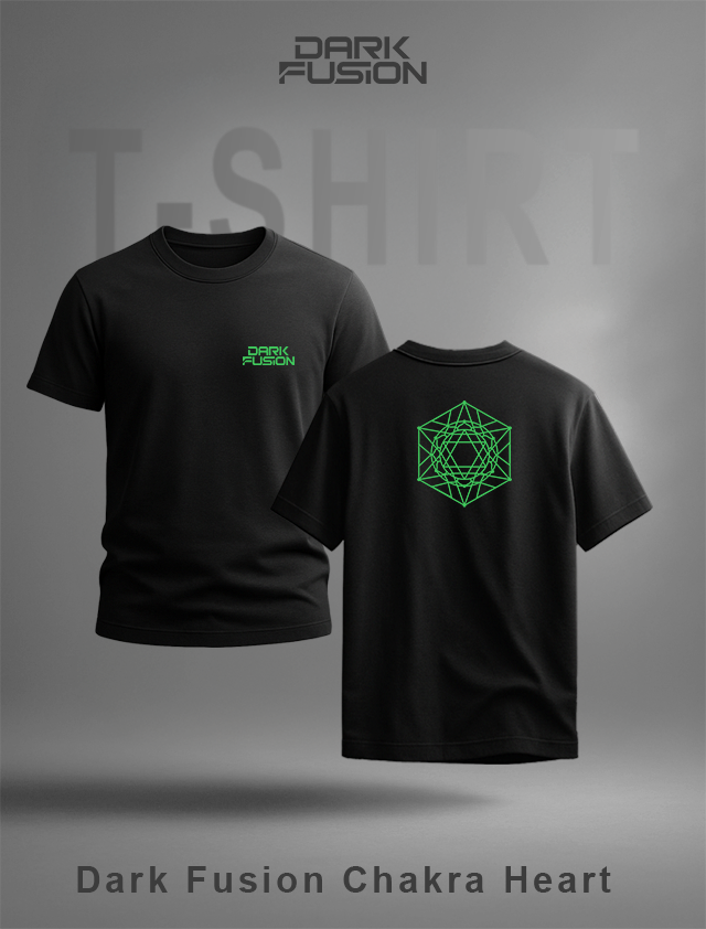 Dark Fusion Branded T-shirt Limited Edition Heart Chakra