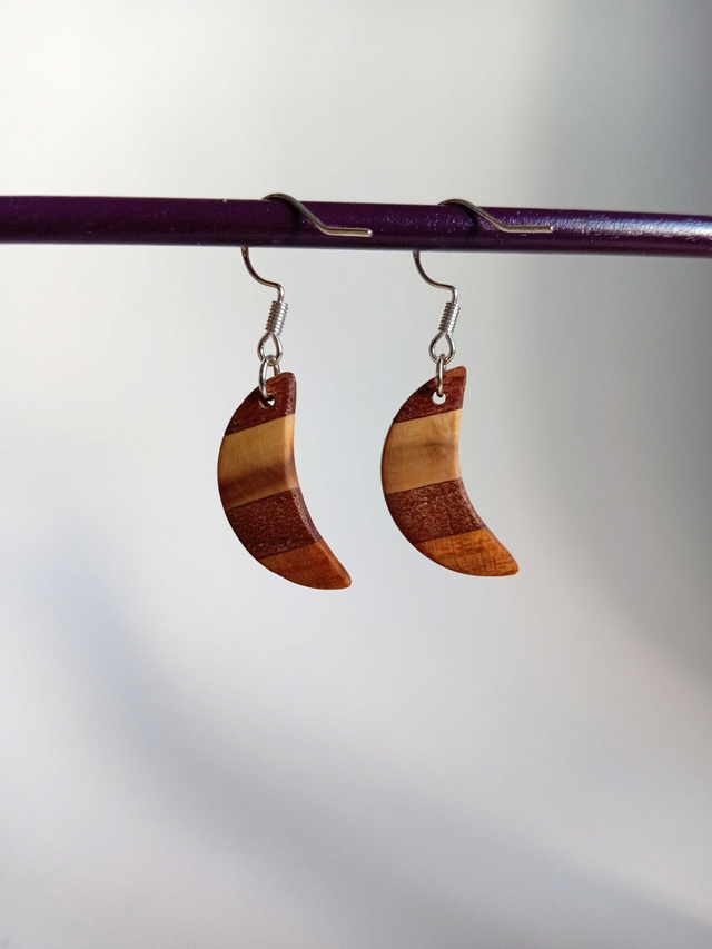 Boucles d&#039;oreilles lunes multicolores