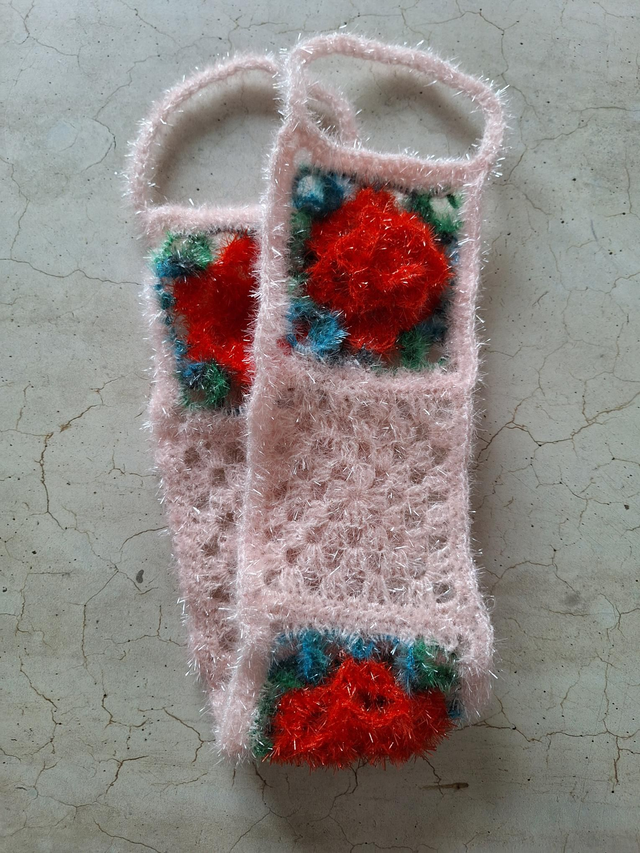 Rücken-Peelingband Rose, rot