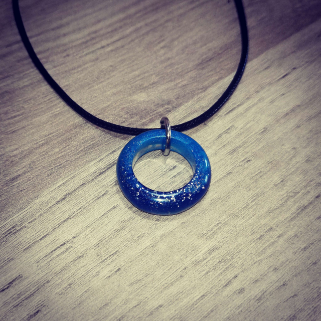 Anneau nuances de bleu