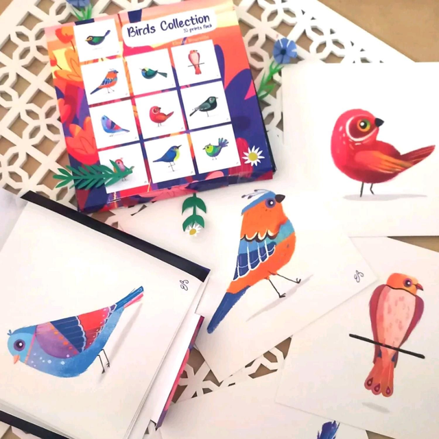 Pack 10 prints Birds