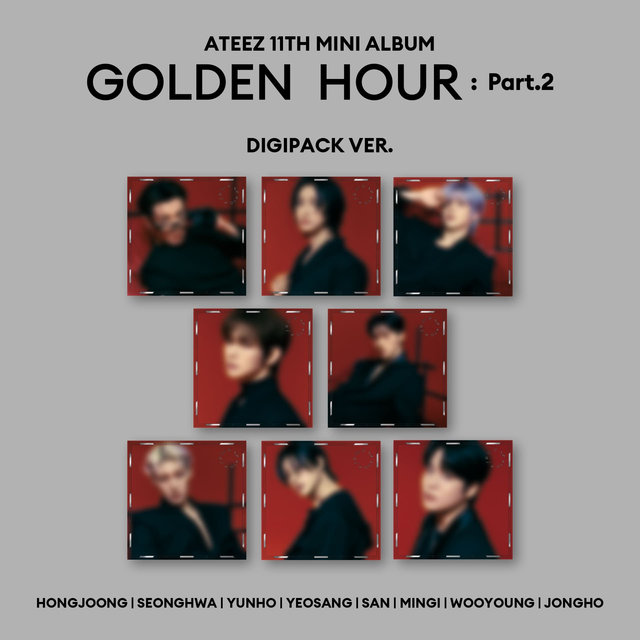 ATEEZ 11th Mini Album [GOLDEN HOUR : Part.2] (Digipack Ver.) (NO PCS)