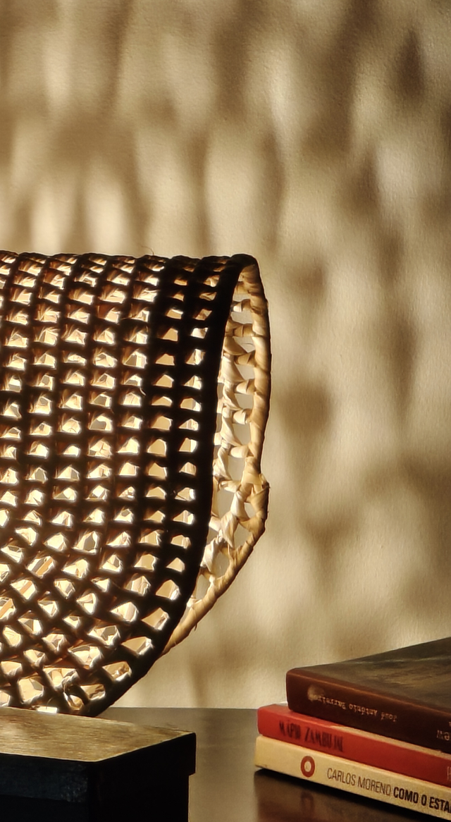 Lamp 01 _ Candeeiro 3D Malha de Palma